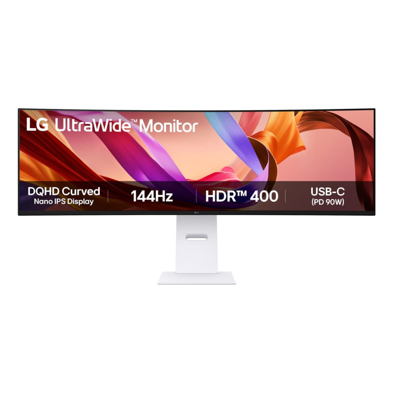 49U950A-W pantalla para PC 124,5 cm (49) 5120 x 1440 Pixeles Dual QHD LED Negro, Blanco