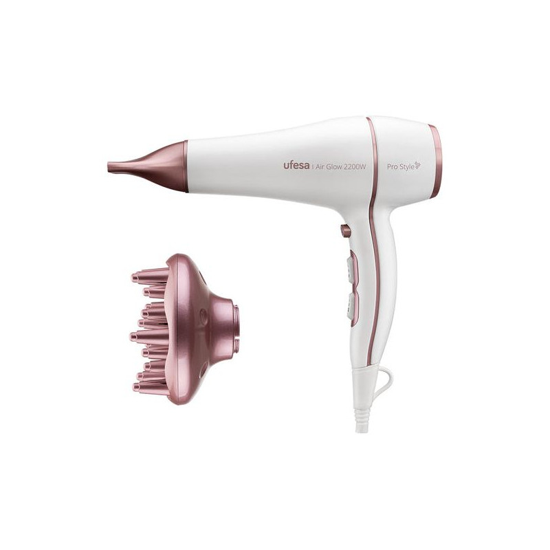Secador pelo Ufesa AIRGLOW, 2200w, 2 velocidades,