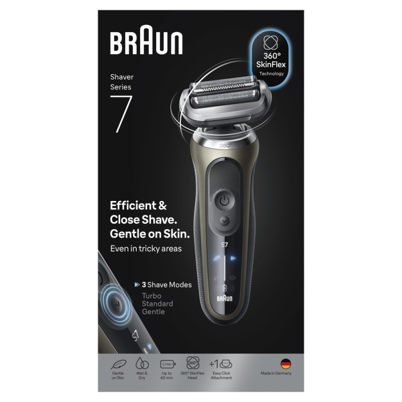 Afeitadora Braun 72G71200S, serie 7
