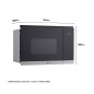 Microondas LG MG7Z2593D, 25L, Integr., 900w