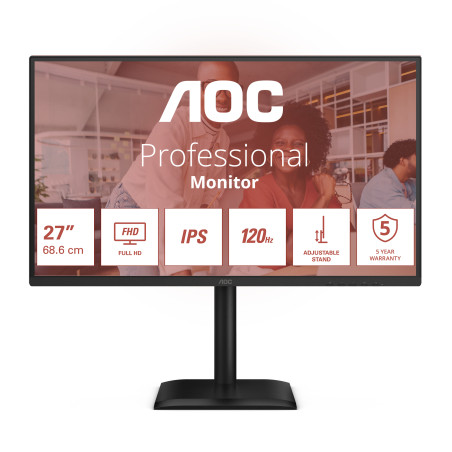 27E4U pantalla para PC 68,6 cm (27) 1920 x 1080 Pixeles Full HD LED Negro