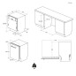 Lavavajillas Candy CI3E53E0W, 13cub, 60cm, E, Inte