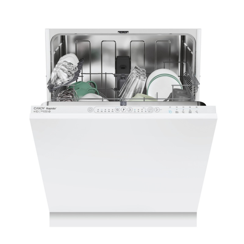 Lavavajillas Candy CI3E53E0W, 13cub, 60cm, E, Inte