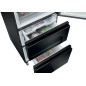 Combi Haier HTW7620DNGB 205x60, D, Cristal Negro