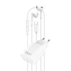 PACK DCU 34151013 AURICULAR TIPO C+CARGADOR20W+CAB