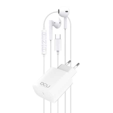 PACK DCU 34151013 AURICULAR TIPO C+CARGADOR20W+CAB