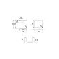 Fregadero Smeg VZP45N, 1C, 40x40x21.5, Gr Negro