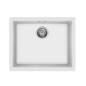 Fregadero Smeg VZP56B, 1C, 50x40x21.5, Gr Blanco