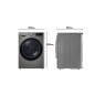 Secadora LG RH90V9PV2N, 9kg, C, Inox, bomba calor