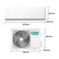A.A. Split 1x1 Hisense HB25XU0A UNI PURE 9K-white