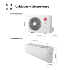 A.A. Split LG REPLACE09XSET, 2150Kcal, A++/A+, Wif