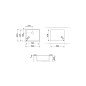 Fregadero Smeg VFU50SFR, 1C, Inox, 50x40x20, R15