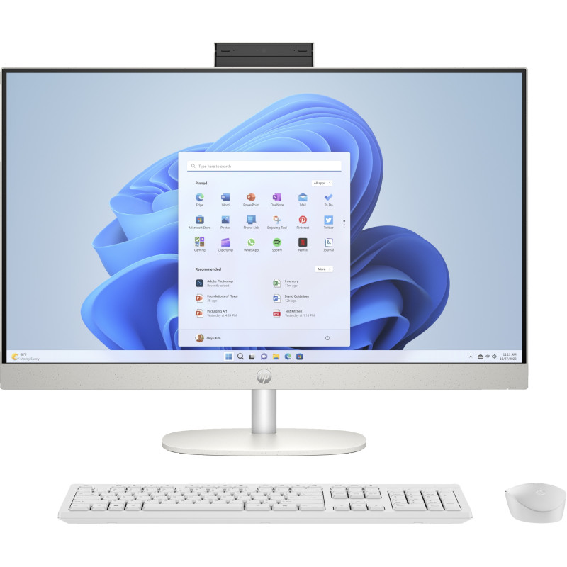 27-cr0026ns AMD Ryzen 3 7320U 68,6 cm (27) 1920 x 1080 Pixeles PC todo en uno 8 GB LPDDR5-SDRAM 512 GB SSD Windows 11 Home Wi-Fi 6 (802.11ax) Blanco
