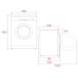 Lavadora Teka WMK40940, 9kg, 1400rpm, Inverter, BL Lavadora Teka WMK40940, 9kg, 1400rpm, Inverter, BL