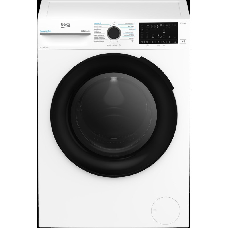 Lavasecadora Beko BM5DFT48437WB, 8/5kg, 1400rpm, D