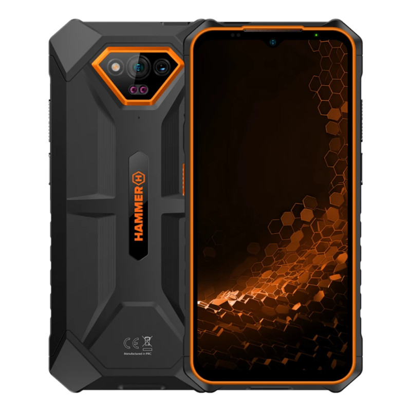 Iron V 16,5 cm (6.5) SIM doble Android 13 4G USB Tipo C 6 GB 64 GB 6320 mAh Negro, Naranja