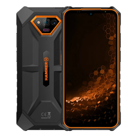 Iron V 16,5 cm (6.5) SIM doble Android 13 4G USB Tipo C 6 GB 64 GB 6320 mAh Negro, Naranja