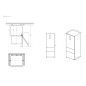 Combi Haier 3P HTW7720DNMP, 200x70cm, D, Inox