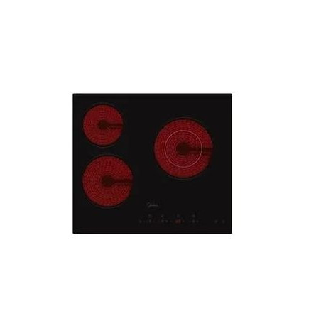 Vitroceramica Midea MCH522T219K0, 3 Zonas, 60cm