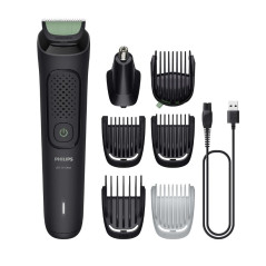 Recortadora Philips MG393515, 7en1, rostro+pelo+cu