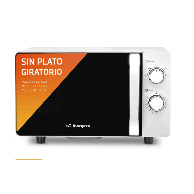Microondas Orbegozo MI2060CE, 700w, 20l, s/plato