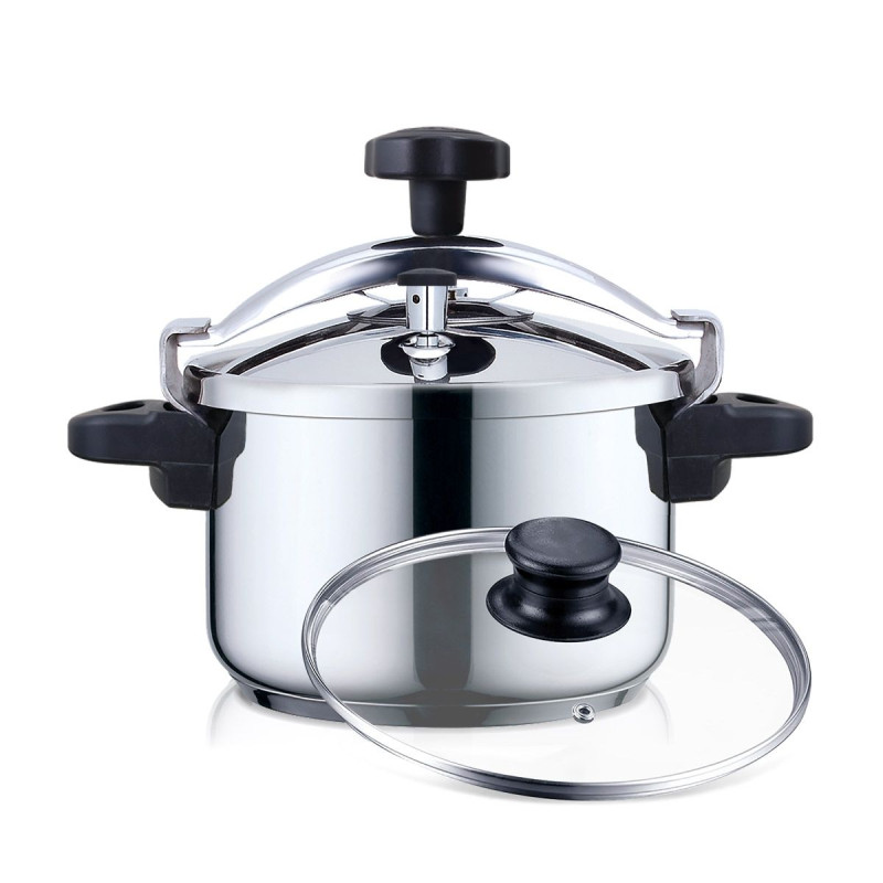 Olla Presion Haeger PC8SS023A, 10L, Inox
