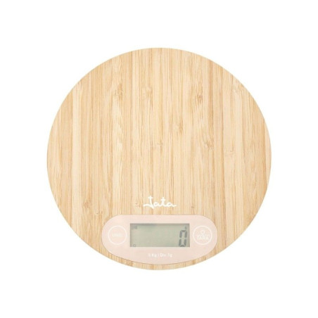 Balanza cocina Jata HBAL1110, 5kg, Bambu, digital,