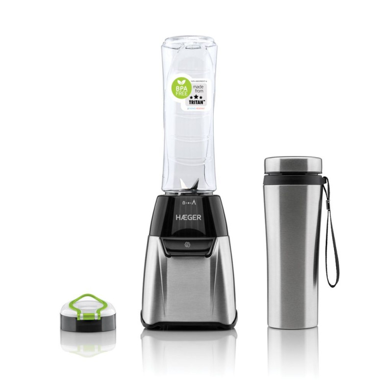 Mini batidora Haeger LQ350008A, inox, sports