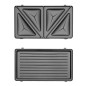 Sandwichera Orbegozo SW7260, 2 unds., inox, placal