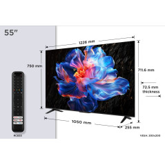 Tv TCL 55P6K, 55\", 4k, google tv, air play