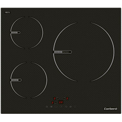 Induccion Corbero CCIG367, 3zonas, XL 28cm, 6,7Kw