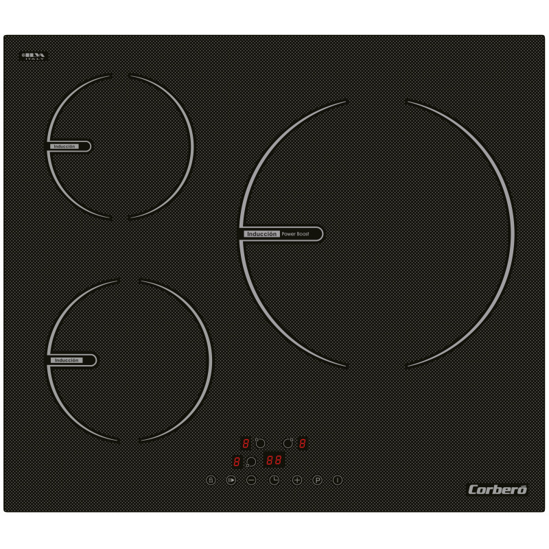 Induccion Corbero CCIG367, 3 Zonas, 60cm Induccion Corbero CCIG367, 3 Zonas, 60cm