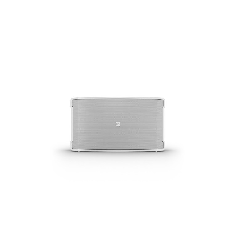 LD SYSTEMS SOUND SERIE DQOR (LDDQORSUB8W) 8 TWO-WAY PASSIVE INDOOR/OUTDOOR INSTALLATION LOUDSPEAKER 4 OHM, IP55, WHITE, SOPORTE OPCIONAL A PARED Y TECHO,  WARRANTY 5 YEARS (PU3)
