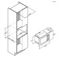 Microondas Candy CA38FMW8NB, 17L, Integracion Negr