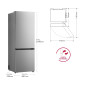 Combi LG GBBW322DPY, 203x70cm, D, Inox
