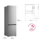 Combi LG GBBSJ20DPY, 203x60, D, 375L, inox, Wifi