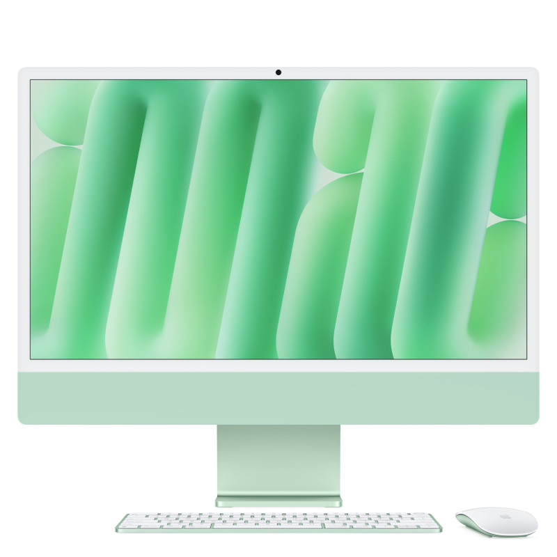 iMac Apple M M4 59,7 cm (23.5) 4480 x 2520 Pixeles PC todo en uno 16 GB 512 GB SSD macOS Sequoia Wi-Fi 6E (802.11ax) Verde