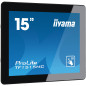 TF1515MC-B2 pantalla para PC 38,1 cm (15) 1024 x 768 Pixeles XGA LED Pantalla táctil Negro