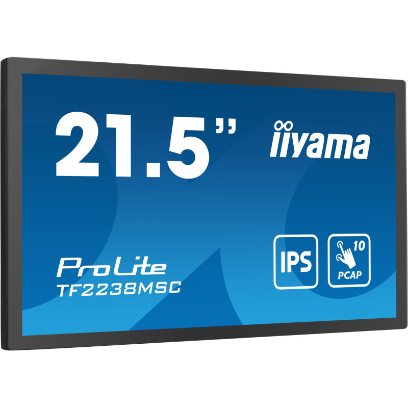 TF2238MSC-B1 pantalla para PC 53,3 cm (21) 1920 x 1080 Pixeles Full HD LED Pantalla táctil Negro