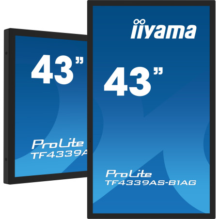 TF4339AS-B1AG pantalla para PC 108 cm (42.5) 3840 x 2160 Pixeles 4K Ultra HD LED Pantalla táctil Negro