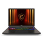 Vector 18 HX AI A2XWJG-1000ES Intel Core Ultra 9 275HX Portátil 45,7 cm (18) Quad HD+ 64 GB DDR5-SDRAM 1 TB SSD NVIDIA GeForce RTX 5090 Wi-Fi 7 (802.11be) Windows 11 Home Gris