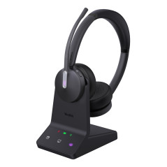 WH64 Dual Teams Headset Auriculares Inalámbrico Diadema Oficina/Centro de llamadas USB Tipo C Bluetooth Negro