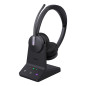WH64 Dual Teams Headset Auriculares Inalámbrico Diadema Oficina/Centro de llamadas USB Tipo C Bluetooth Negro