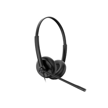 YHS34 Dual Headset Auriculares Alámbrico Diadema Llamadas/Música Negro
