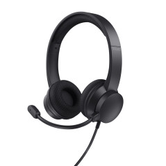 Ayda Auriculares Alámbrico Diadema Llamadas/Música USB tipo A Negro