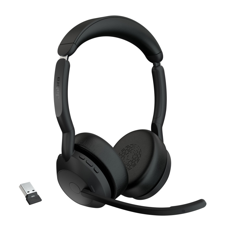 Evolve2 55 Auriculares Inalámbrico Diadema Oficina/Centro de llamadas USB Tipo C Bluetooth Base de carga