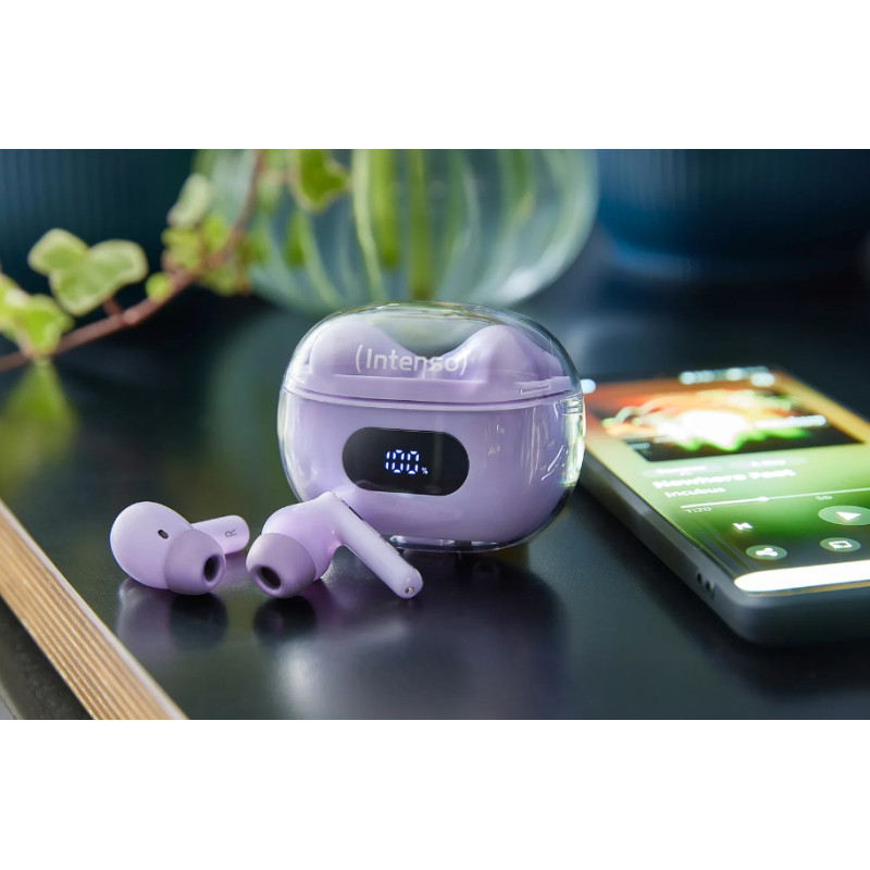 T313AE Auriculares True Wireless Stereo (TWS) Dentro de oído Llamadas/Música/Deporte/Uso diario USB Tipo C Bluetooth Púrpura