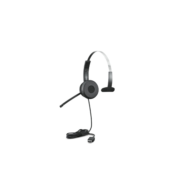 100 Mono Auriculares Alámbrico Diadema Oficina/Centro de llamadas USB tipo A Negro