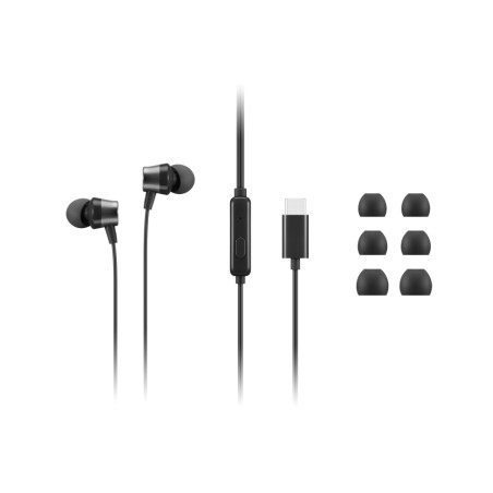 4XD1J77351 auricular y casco Auriculares Alámbrico Dentro de oído Oficina/Centro de llamadas USB Tipo C Negro