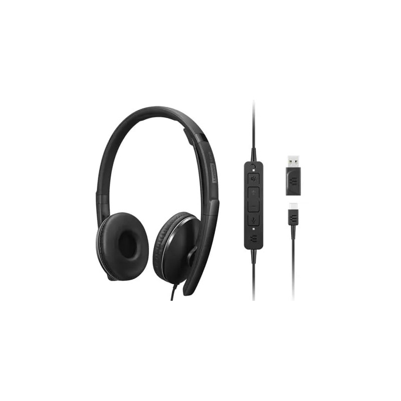 4XD1M45627 auricular y casco Auriculares Alámbrico Diadema USB Tipo C Negro